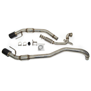 2022 + Ford Next Gen Ranger Raptor 3.0 V6 in acciaio inox + fibra di carbonio Cat Back sistema di scarico a doppio tubo - Product Image 2