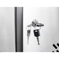 Table de préparation réfrigérée commerciale haut de gamme avec comptoir en granit massif et couvercle en verre transparent pour usage traiteur