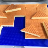 Cortadora de Pastel Ultrasónica Triangular con Forma de Diamante para Cortar Pastel Napoleón, Máquina Rebanadora para Fábrica de Panadería