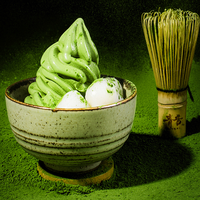 Bubuk Teh Hijau Matcha Organik Kelas Seremonial 30G/Kaleng Matcha Vanila