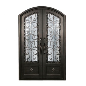 Nouveau design unique fer art porte d'entrée rupture thermique - Product Image 1