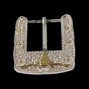 Venta directa de fábrica Moda Personalizada Diseño de lujo Logotipo artístico Metal Plata Aleación de zinc Hebillas de cinturón de alta precisión - Product Image 5