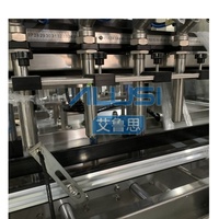 Mesin Piston Volumetrik Elektrik Otomatis Penuh 4 Kepala 200ml untuk Sabun Cair, Susu, Air Murni, Bir, Makanan, Bahan Kimia, Kosmetik, Motor