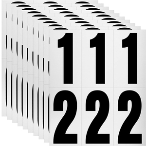 Numeri e Lettere Adesivi Riflettenti Impermeabili in Vinile <span class=keywords><strong>per</strong></span> Cassette Postali, Insegne e <span class=keywords><strong>Porte</strong></span> Auto - Product Image 1