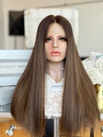 Perruques juives Sheitel en cheveux humains de qualité supérieure, prêtes à l'emploi, couleurs classiques, entièrement nouées à la main, style personnalisé, fourniture de marque
