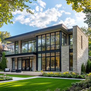 Vượt qua CW Class PG40 kiểm tra cửa sổ đôi low-e Kính nhiệt nhôm tường cửa sổ cho Canada căn hộ - Product Image 4