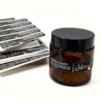 Étiquettes personnalisées en feuille d'or, autocollants adhésifs imperméables pour flacons de parfum, étiquettes en vinyle pour emballages de parfums, impression d'étiquettes