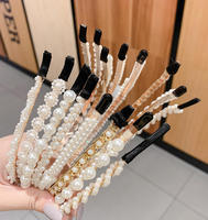 Femmes élégantes perles Ligas Para El Cabello Sweet Hair Bundle Lady Hair Hoops Fashion Girl Hair Accessories Headband