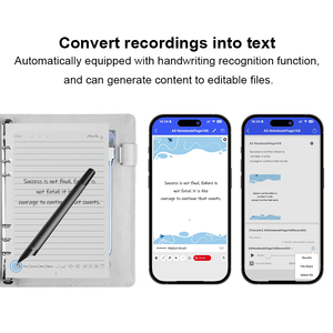 Carnet intelligent haut de gamme avec verrouillage par empreinte digitale, protection de la vie privée, en cuir, bloc-notes IA, agenda IA, carnet de notes professionnel rechargeable, coffret cadeau - Product Image 5