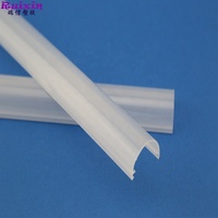 Design asiatique moderne, éclairage LED semi-circulaire pour salle de bain, couvercle de tube en PC/PMMA, découpe personnalisée, extrusion, EDM