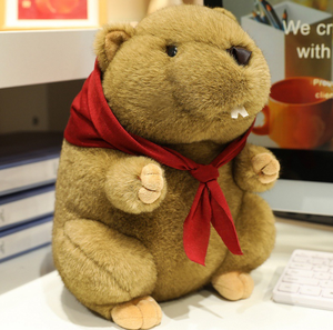 Peluche marmotte brune, porte-clés marmotte en peluche, animal de <span class=keywords><strong>la</strong></span> forêt en peluche personnalisé - Product Image 4