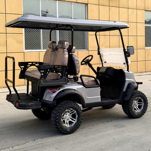 Carrito de Golf Eléctrico Todoterreno ZOWN Gris Plateado de 4 Plazas con Carrocería Minimalista Mate, Garantía de 2 Años para Atracciones Turísticas - Product Image 1