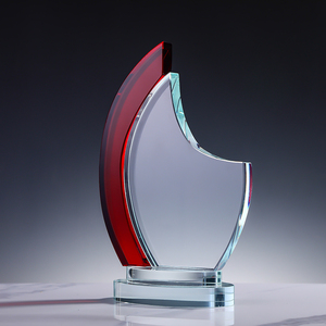 Placa de Cristal K9 con Grabado Láser Personalizado, Diseño Curvo Rojo, Premio de Moda, Recuerdo, Gran Venta - Product Image 1