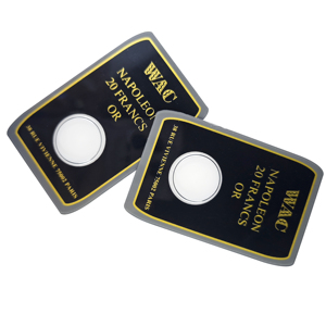Custom oro sovrano 7.9g confezione argento moneta tonda Blister carte per confezione Suisse Blister pack - Product Image 1