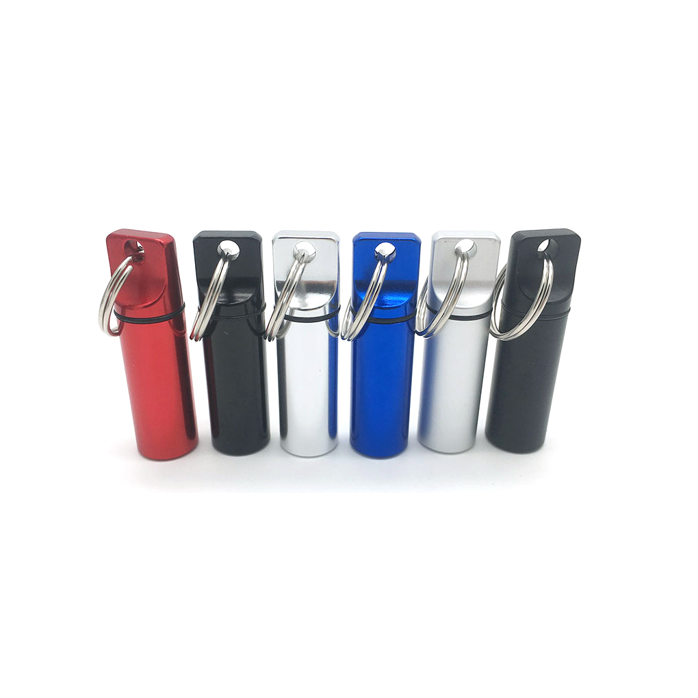 17*60 мм круглая металлическая заглушка для ушей из алюминиевого сплава, водонепроницаемый герметичный медицинский контейнер для таблеток