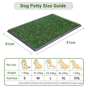 大型犬草パッドトレイ人工芝パッチと洗えるおしっこパッド素早く吸収性ポータブルトイレペットルー - Product Image 5