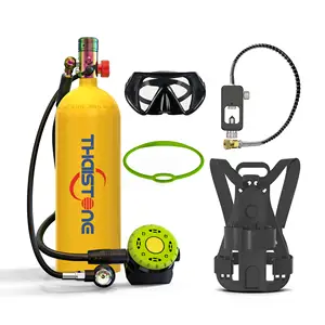 Diving Breathing Equipment 2.3L Diving Air Compressor Tank with Back Support Goggles