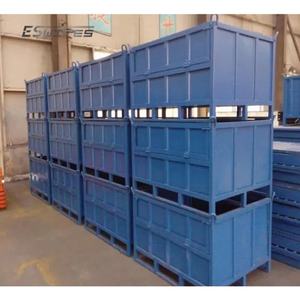 Bac métallique industriel <span class=keywords><strong>rigide</strong></span> empilable à revêtement poudré mobile pour chariot élévateur à longue durée de vie - Product Image 4