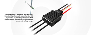 ESC sin Escobillas de 32 bits, 65A, Nuevo, para Aeromodelismo, Helicóptero a Control Remoto - Product Image 6