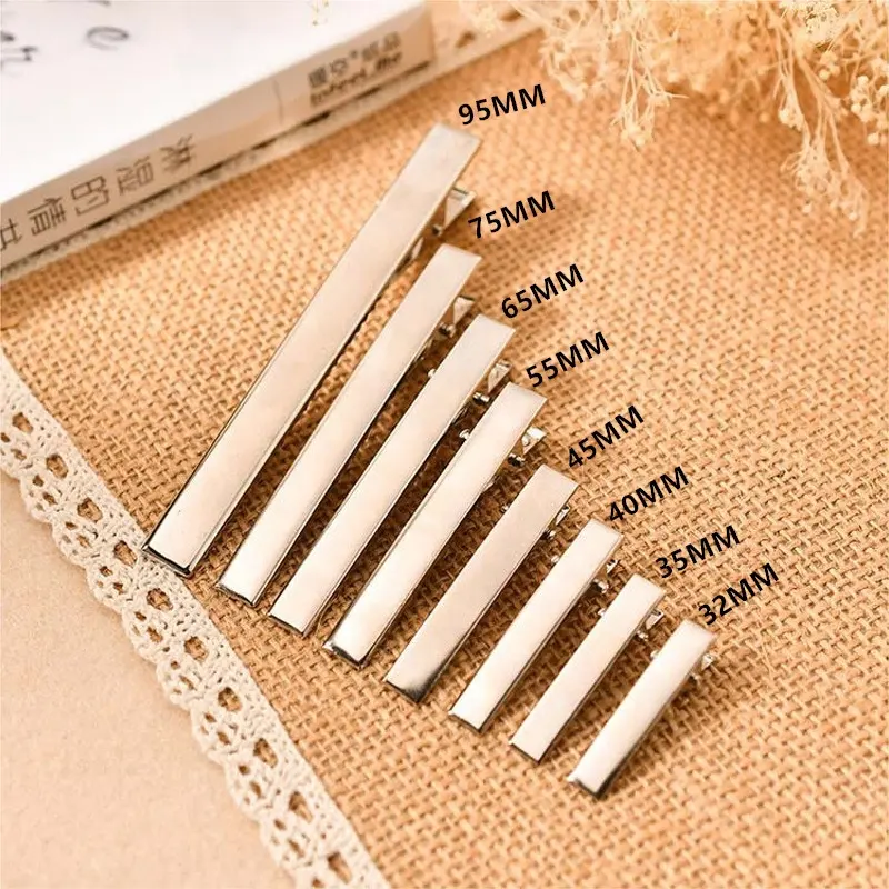Wholesale Flat Metal Spring Gold Duck Alligator Hair Clips