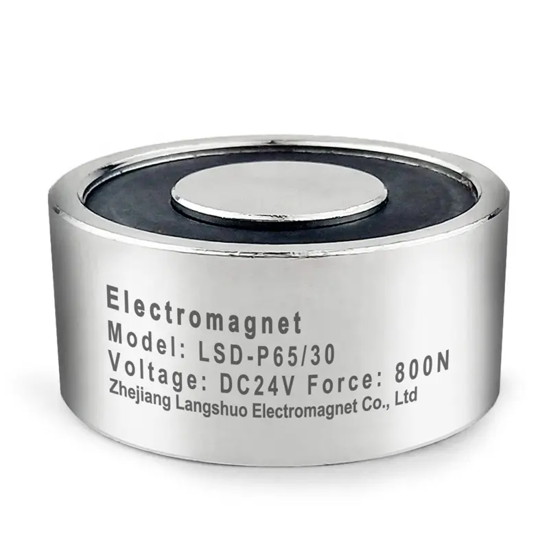 Electromagnet LSD-P65/30 DC Cylinder IP68 Electric Magnets Electromagnetic Solenoid Sucker Factory Custom Lifting Magnet