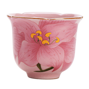 Tasses de voyage en céramique de haute qualité Baihe Ru Kiln, style classique, réutilisables, pour la rentrée scolaire, ensembles de thé Gongfu, vente en gros - Product Image 1