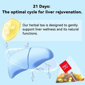 Té para la Salud del Hígado Chinaherbs, Ingredientes 100% Naturales, Té de Limpieza Hepática de 21 Días, Té para la Salud del Hígado con Empaque en Caja y Bolsa - Product Image 3