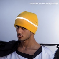 Gorro de Ciclismo de Invierno con Forro Polar y Banda Reflectante, Gorro Deportivo Cálido Tipo Pirata