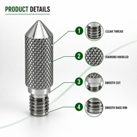 Pièces tournées CNC de petite taille, mini-broches métalliques, composants de micro-tour sur mesure