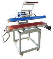 Machine de presse à chaud manuelle simple utile pour lanière Machines de sublimation d'impression de ruban de sangle 25*100CM pour vêtements