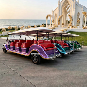 Voiture de tourisme vintage de style antique, 10 places, certifiée CE, navette électrique pour complexe touristique - Product Image 1