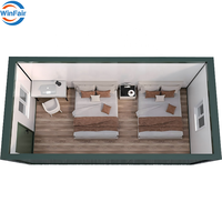 Maison préfabriquée pliable compacte à 1 chambre, prix raisonnable, prête à l'emploi, idéale pour villas de villégiature - Offre Spéciale WinFair