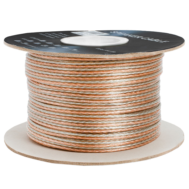 HIFI Ofc Copper 2 Core CE ROHS CMR CM CMP Monitor Audio RCA Flexible Speaker Wire Cable