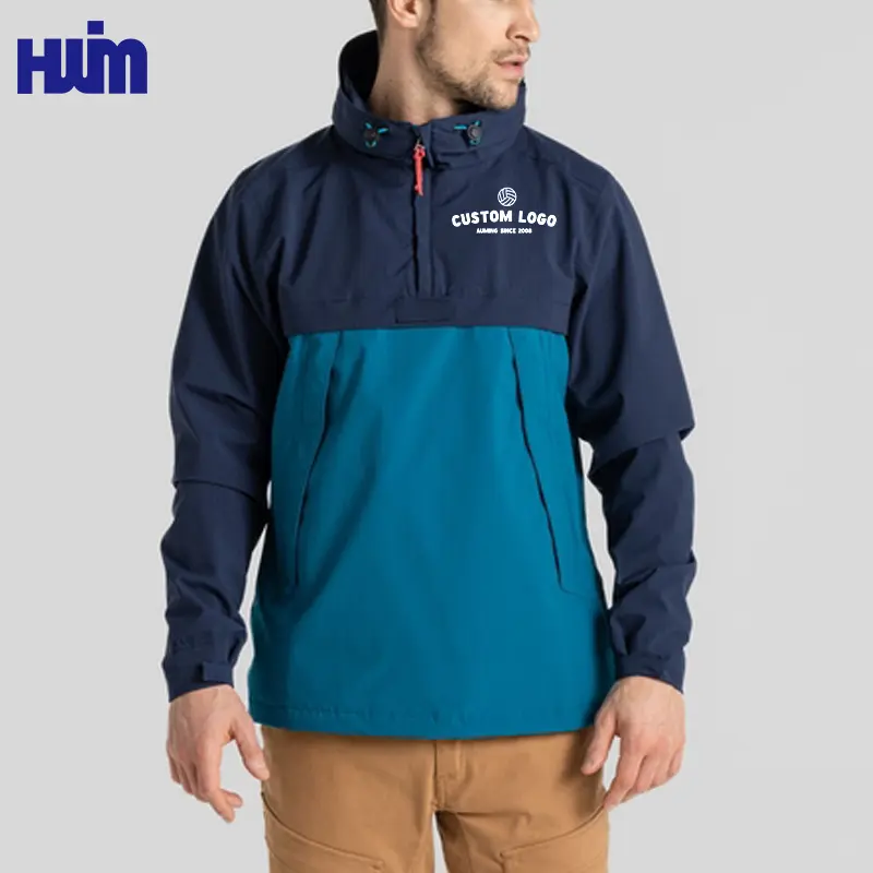 Высококачественная дышащая ветрозащитная куртка на молнии с логотипом на заказ, легкая ветрозащитная Водонепроницаемая уличная куртка для мужчин