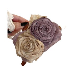 Handmade Rose Flower Hair <b>Clip</b> Shark <b>Clip</b> For Back Of Head Early <b>Spring</b> Hair Accessory Feminine Hairpin - Product Image 5