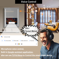Bluetooth Intelligenter Spiegel mit Android-System, beschlagfrei, wasserdicht, Smart Magic Spiegel TV mit LED-Beleuchtung für das Badezimmer