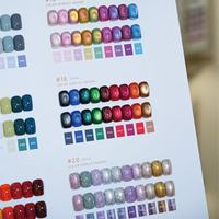 ZRKGEL Présentoir de Couleurs d'Ongles Professionnel 188 Couleurs Ladai pour Salon de Manucure avec Gel de Base UV et Top Coat Sans TPO HEMA