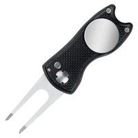 Fourche à balle en alliage d'aluminium et acier inoxydable VASTUP, accessoires pour parcours de golf et pelouse, modèle pliable à ressort 001