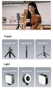 Support magnétique double face pour <span class=keywords><strong>Iphone</strong></span> 16 15 14 <span class=keywords><strong>13</strong></span> Ulanzi MA07 Maglock 1/4 Cold Shoe Phone Mount <span class=keywords><strong>Trépied</strong></span> pour Light Livestream - Product Image 5