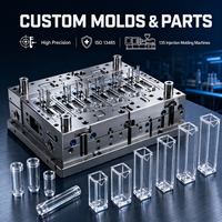 Moulage par injection plastique OEM/ODM de cuvettes optiques médicales en PMMA haute transparence