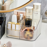 Boîte de rangement cosmétique JX Light Luxury en PET avec compartiments pour bureau, rouge à lèvres, parfum, soins de la peau, fard à paupières - Luxe