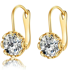 Pendientes de Oro Blanco Sólido de 14K de Lujo para Boda, 3mm-6.5mm, Color D, VVS, Corte Brillante, Cultivados en Laboratorio, Certificados por Terceros - Product Image 4