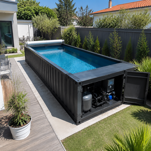 <span class=keywords><strong>Piscine</strong></span> Conteneurisée Sur Mesure, Adaptée aux Enfants et Écologique, Système de <span class=keywords><strong>Piscine</strong></span> Tout-en-un avec Couverture Automatique pour Jardin et Villa - Product Image 6