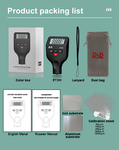 आर एंड डी ए360 मोटर कार पेंट के लिए आर एंड डी टी 360 ऑटोमोटिव टेस्टर मिनी चुंबकीय गेज - Product Image 6
