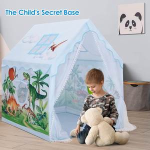 Sturdy Durable Portable and Lightweight Blue Dinosaur Kids Play <b>Tent</b> Indoor&Outdoor Gift for <b>Children</b> - Product Image 2