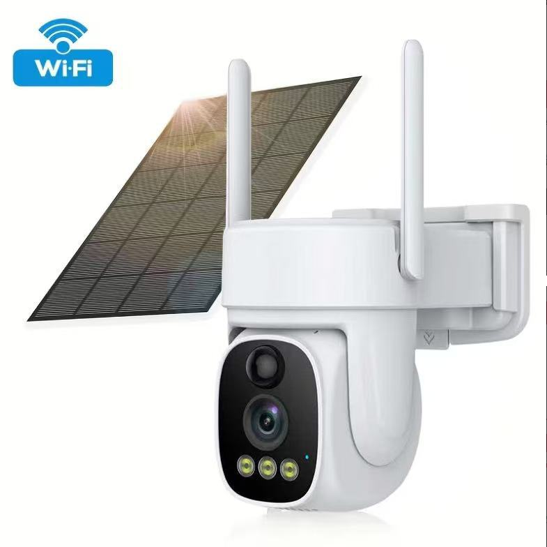 Waterproof <strong>Solar</strong> IP <strong>Camera</strong> with Rechargeable <strong>Battery</strong> Outdoor WiFi <strong>Security</strong> <strong>Camera</strong> <strong>100%</strong> <strong>Wire</strong>-<strong>free</strong> Video Surveillance CCTV