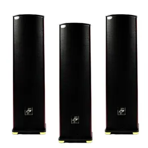 Altavoces de columna PA 700W para una cobertura de sonido completa en un gran espacio de aproximadamente 20-25m2.