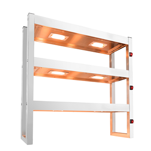 Étagère chauffante électrique à 3 niveaux en acier inoxydable CHR pour buffet, autres fournitures hôtelières et de restauration, équipement de cuisine - Product Image 1