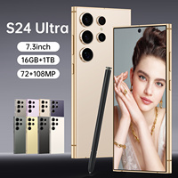 Nouveau Smartphone Android S24 Ultra Débloqué Version Globale 2025 16 Go+1 To Double SIM 5G CDMA LTE 108MP Grand Écran Espagnol Français