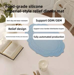 مفارش طاولة مقاومة للحرارة مقاومة للماء ، حصيرة لوحة منقوشة الأوروبي ، مفارش طاولة مطبخ قابلة للغسل مانعة للانزلاق للمطبخ المنزلي - Product Image 3